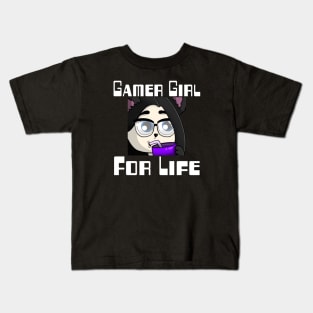 Gamer Girl For Life. Kids T-Shirt